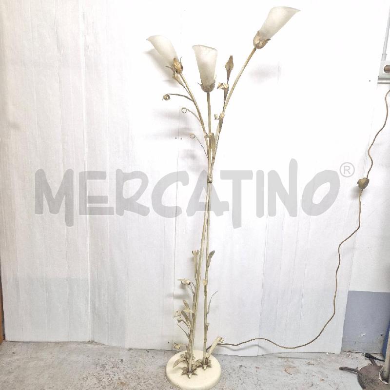 LAMPADA PIANTANA PANNA 3 LUCI FOGLIE | Mercatino dell'Usato Cervia 1