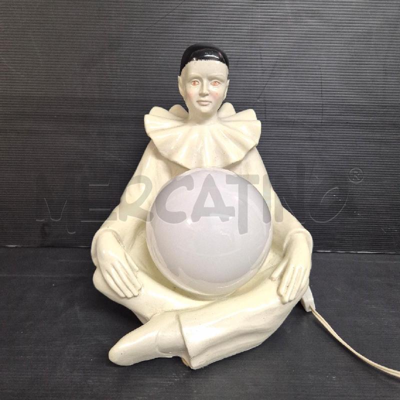 LAMPADA PIERROT SFERA BIANCA LUCIDA | Mercatino dell'Usato Cervia 1