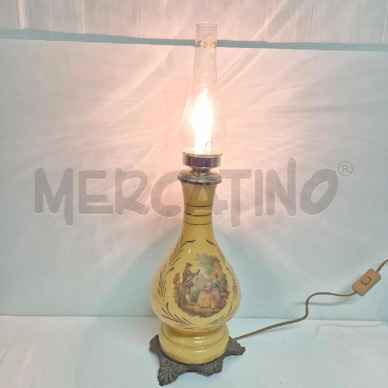 LAMPADA VETRO GIALLO SCENA 2 AMANTI | Mercatino dell'Usato Cervia 1