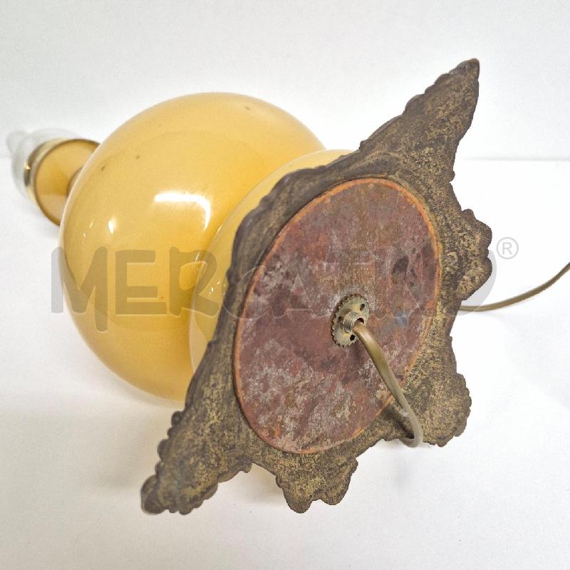 LAMPADA VETRO GIALLO SCENA 2 AMANTI | Mercatino dell'Usato Cervia 5