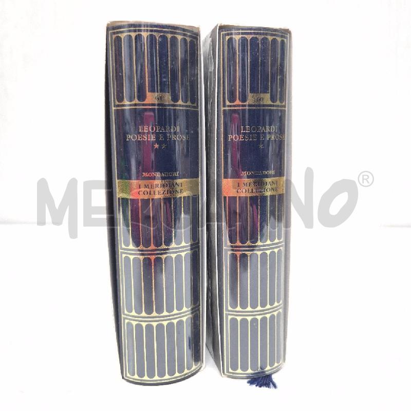 LEOPARDI POESIE E PROSE 2 VOLUME I MERIDIANI | Mercatino dell'Usato Cervia 1