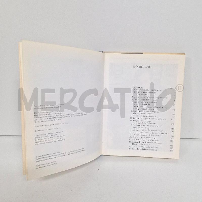 LIBRO DAVID OGILVY LA PUBBLICITÀ | Mercatino dell'Usato Cervia 4