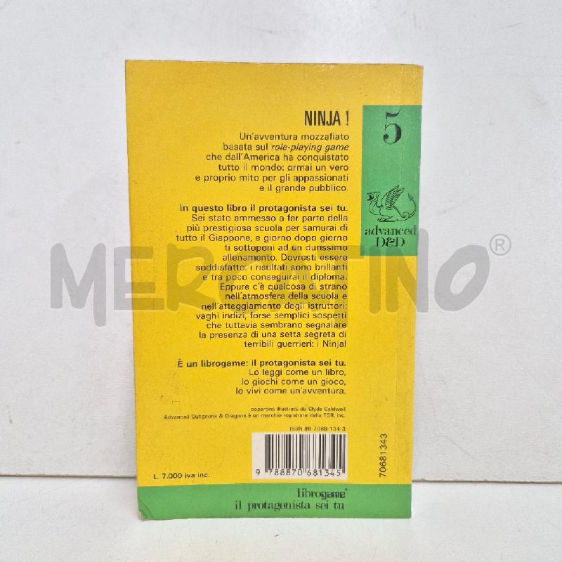 LIBRO GAME NINJA ADVANCED D&D PRIMA RISTAMPA | Mercatino dell'Usato Cervia 2
