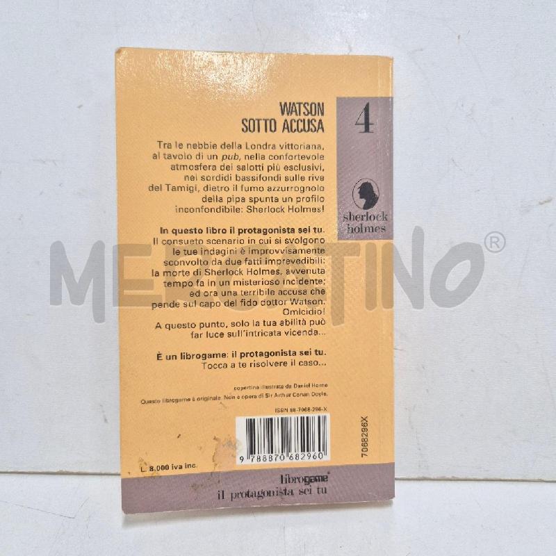 LIBRO GAME WATSON SOTTO ACCUSA SHERLOCK HOLMES PRIMA EDIZIONE | Mercatino dell'Usato Cervia 2