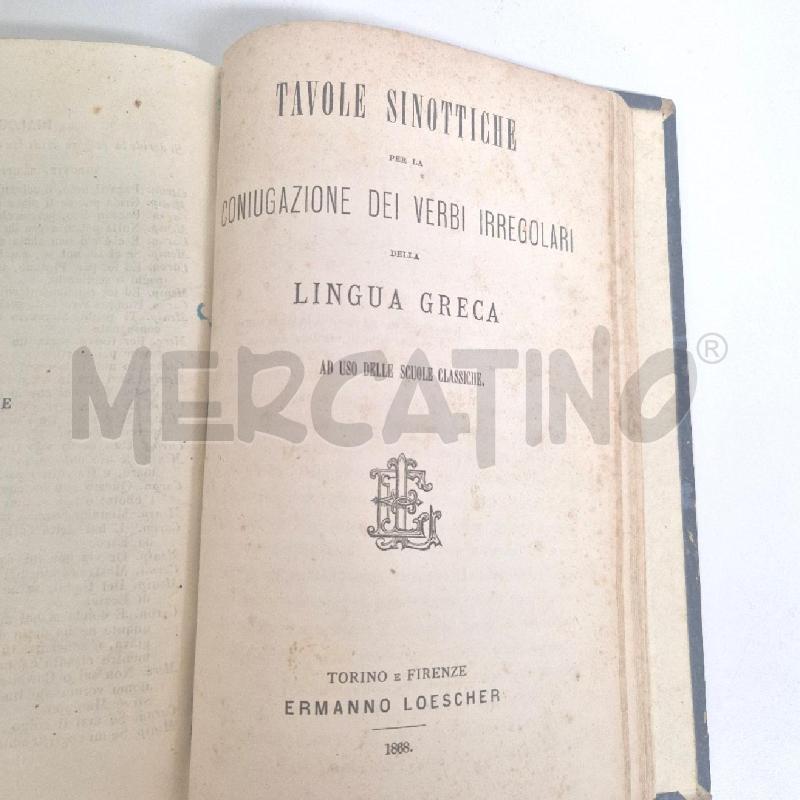 LIBRO GRAMMATICA DELLA LINGUA GRECA DI GIORGIO CURTIUS 1871 SECONDA EDIZIONE | Mercatino dell'Usato Cervia 5