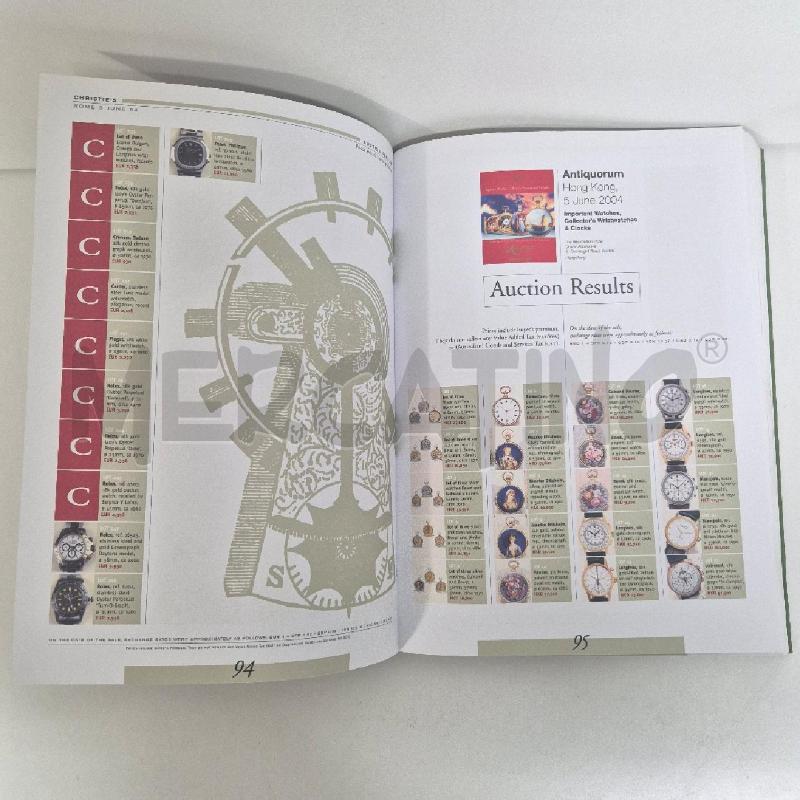LIBRO SOLD AUCTION RESULTS WATCHES 2004 IN INGLESE | Mercatino dell'Usato Cervia 4