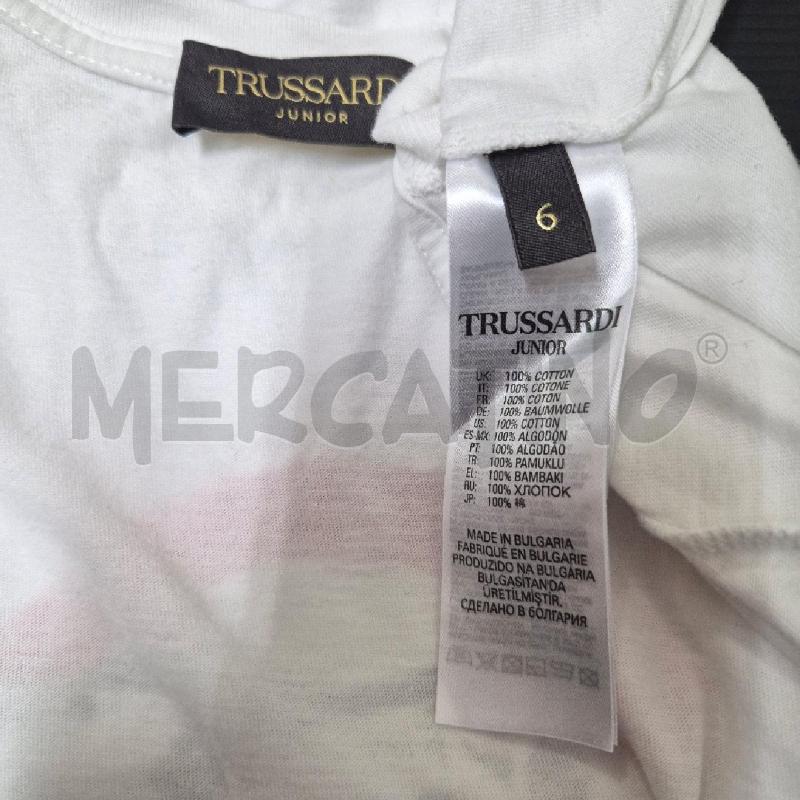 MAGLIA BAMBINO TRUSSARDI BIANCO   | Mercatino dell'Usato Cervia 5