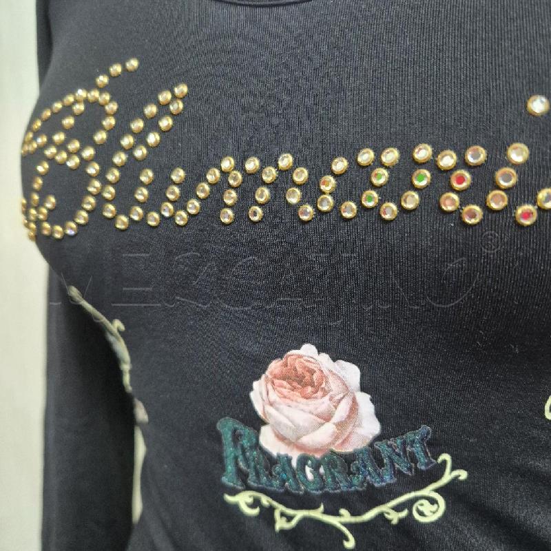 MAGLIA DONNA BLUMARINE NERA STRASS | Mercatino dell'Usato Cervia 2