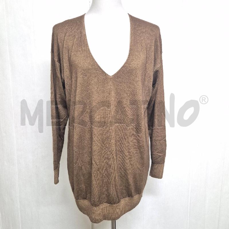 MAGLIA DONNA FALCONERI CASHMERE MARRONE | Mercatino dell'Usato Cervia 1