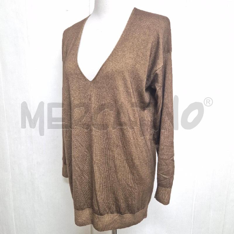 MAGLIA DONNA FALCONERI CASHMERE MARRONE | Mercatino dell'Usato Cervia 4