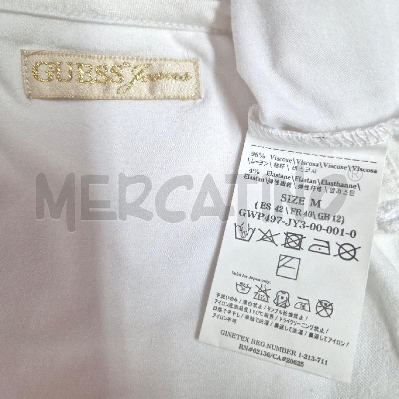 MAGLIA DONNA GUESS BIANCA SCRITTA PAILLETTES GRIGIE | Mercatino dell'Usato Cervia 5