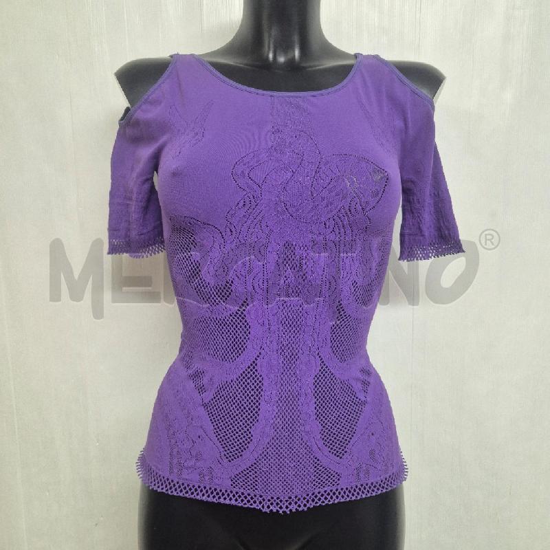 MAGLIA DONNA JUSTCAVALLI VIOLA | Mercatino dell'Usato Cervia 1