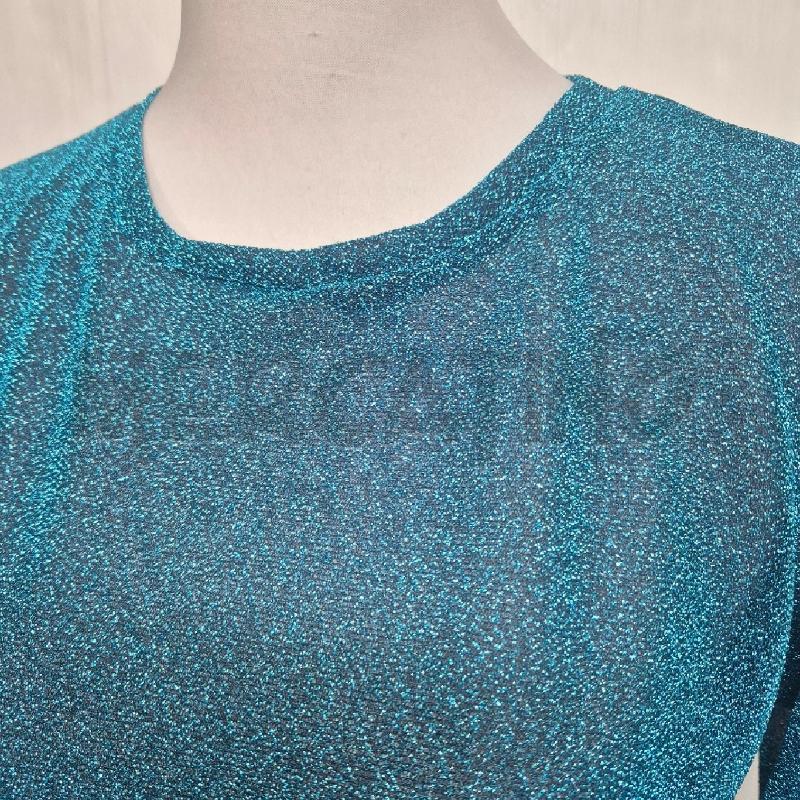 MAGLIA DONNA MILLE968 TURCHESE LUREX | Mercatino dell'Usato Cervia 2