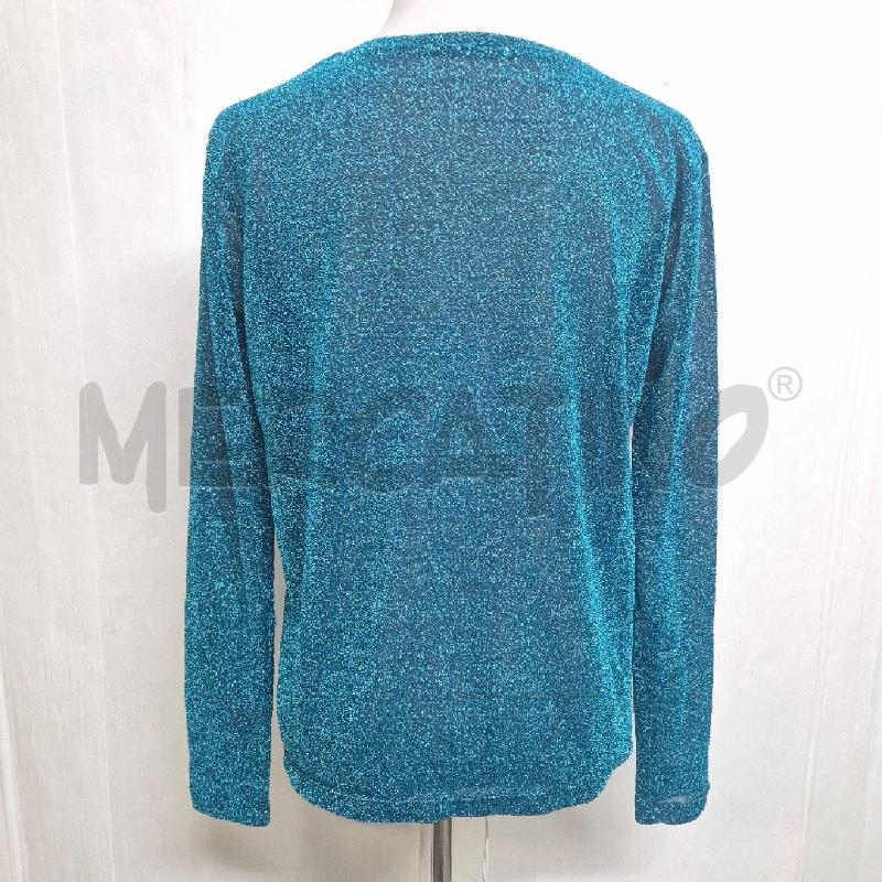 MAGLIA DONNA MILLE968 TURCHESE LUREX | Mercatino dell'Usato Cervia 3