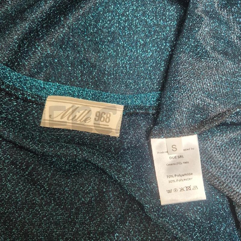 MAGLIA DONNA MILLE968 TURCHESE LUREX | Mercatino dell'Usato Cervia 5