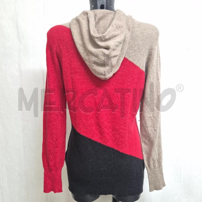 MAGLIA DONNA PIANURA STUDIO BEIGE ROSSONERO | Mercatino dell'Usato Cervia 3