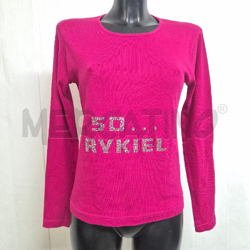 MAGLIA DONNA SONIA RYKIEL FUCSIA CON STRASS | Mercatino dell'Usato Cervia 1