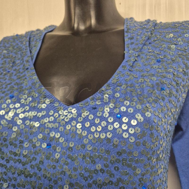 MAGLIA DONNA TWIN SET BLU PAIELLETTES  | Mercatino dell'Usato Cervia 2