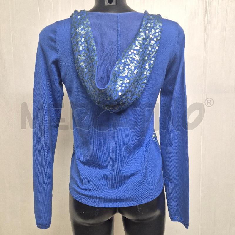 MAGLIA DONNA TWIN SET BLU PAIELLETTES  | Mercatino dell'Usato Cervia 4