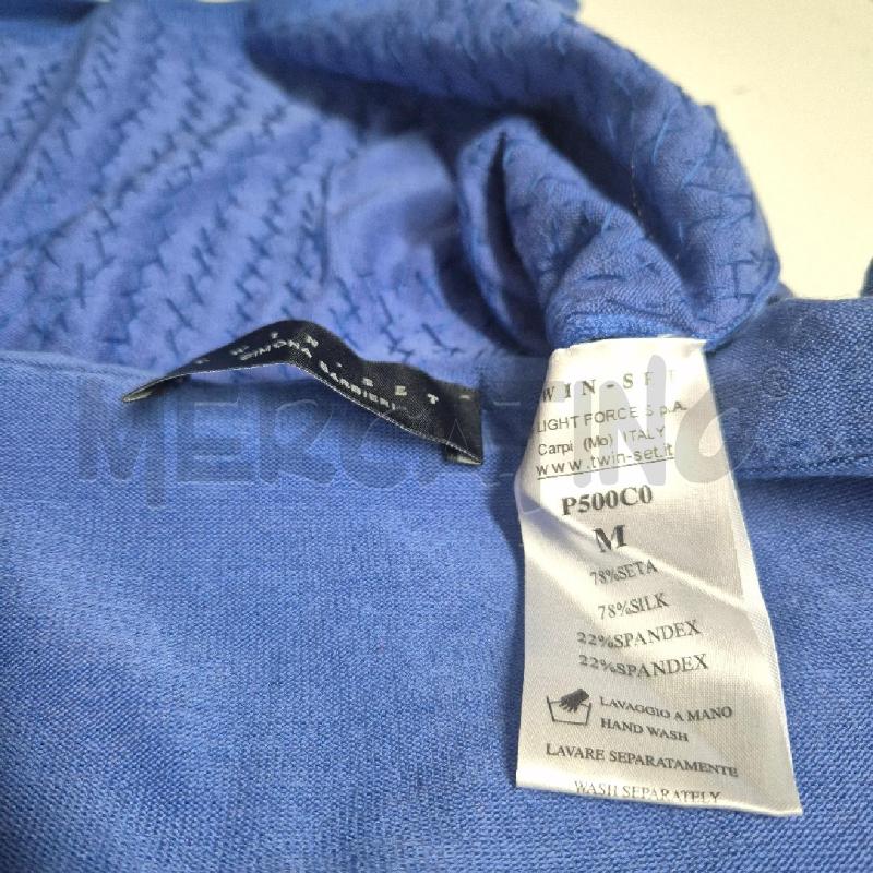 MAGLIA DONNA TWIN SET BLU PAIELLETTES  | Mercatino dell'Usato Cervia 5