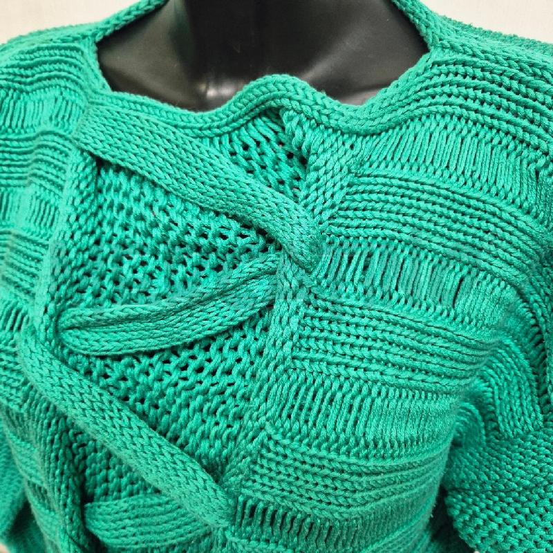 MAGLIA DONNA VINTAGE VERDE INTRECCIO LIVIANA CONTI | Mercatino dell'Usato Cervia 2