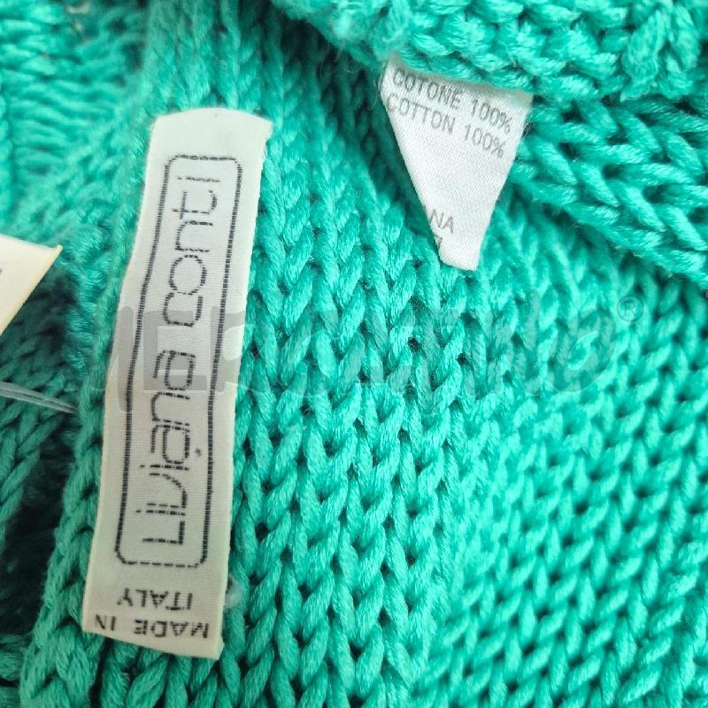 MAGLIA DONNA VINTAGE VERDE INTRECCIO LIVIANA CONTI | Mercatino dell'Usato Cervia 5