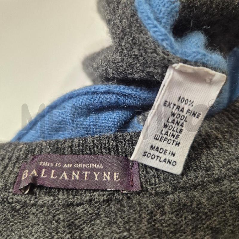 MAGLIA UOMO BALLANTYNE GRIGIO ROMBI LANA | Mercatino dell'Usato Cervia 5