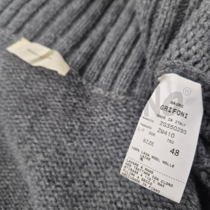 MAGLIA UOMO MAURO GRIFONI GRIGIO A V | Mercatino dell'Usato Cervia 5