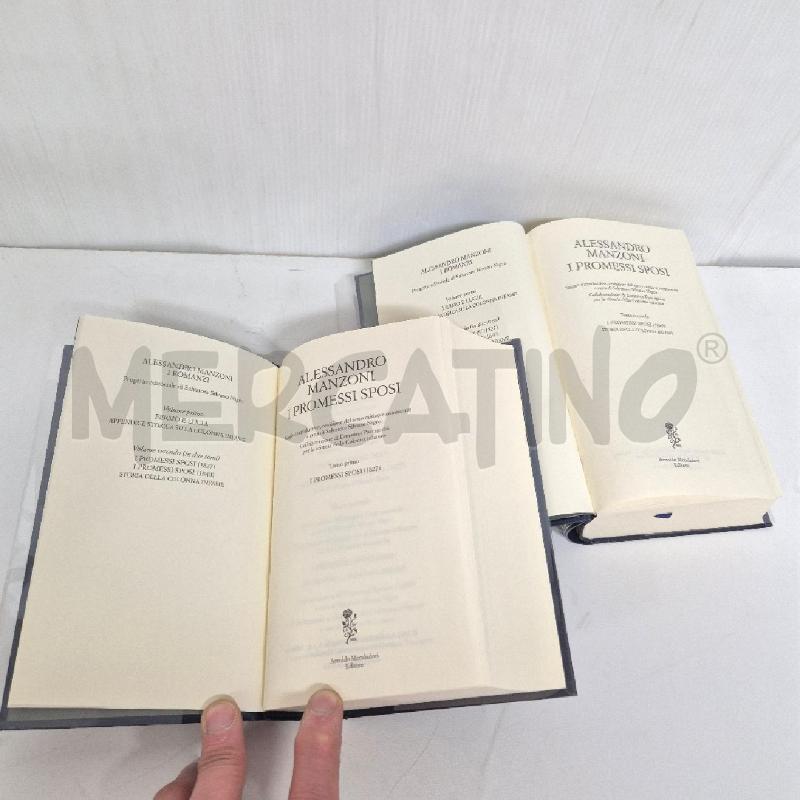 MANZONI I PROMESSI SPOSI 2 VOLUMI I MERIDIANI 1827-1840 | Mercatino dell'Usato Cervia 4