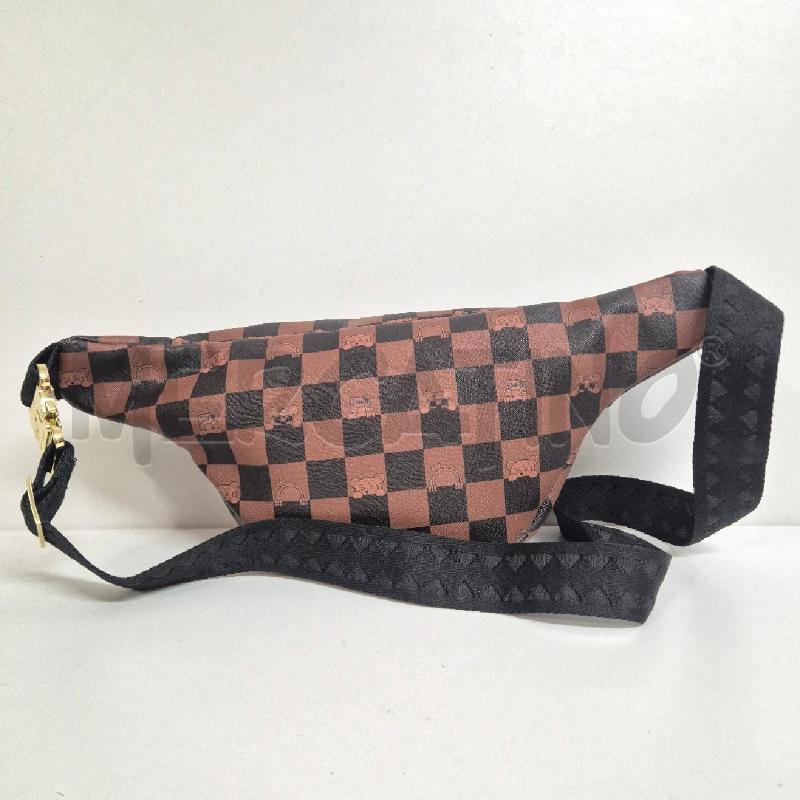 MARSUPIO UOMO SPRAYGROUND QUADRI MARRONE NERO | Mercatino dell'Usato Cervia 3