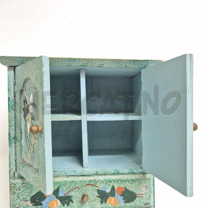 MOBILETTO LEGNO VERDE 2 ANTINE 2 CASSETTI | Mercatino dell'Usato Cervia 2