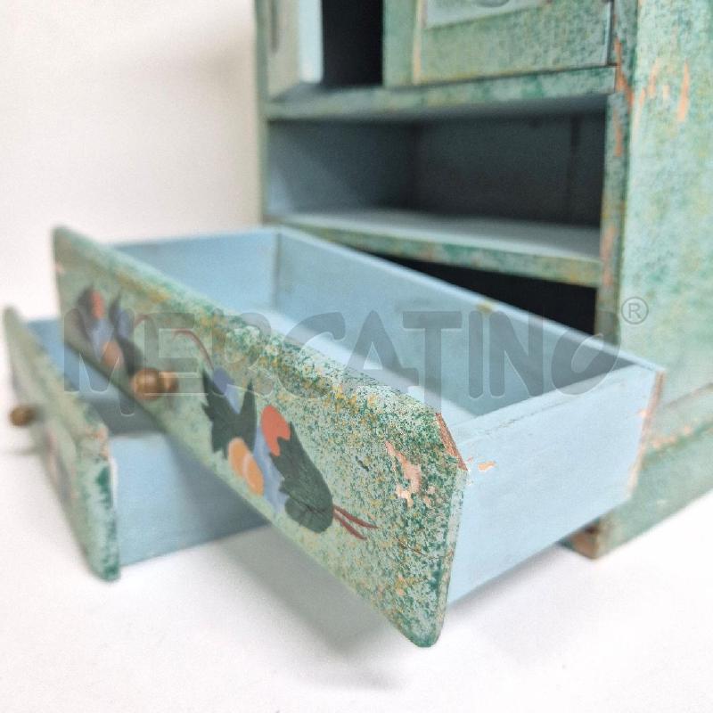 MOBILETTO LEGNO VERDE 2 ANTINE 2 CASSETTI | Mercatino dell'Usato Cervia 5