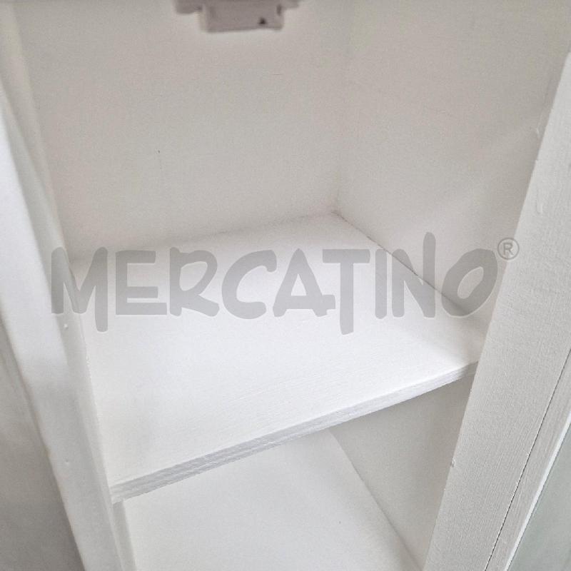 MOBILETTO VETRINA 1 ANTA 3 RIPIANI BIANCO | Mercatino dell'Usato Cervia 4
