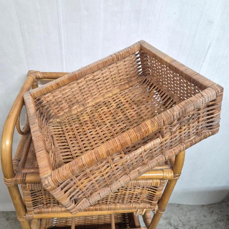 MOBILETTO VIMINI 45X36CM 4 CASSETTI | Mercatino dell'Usato Cervia 3