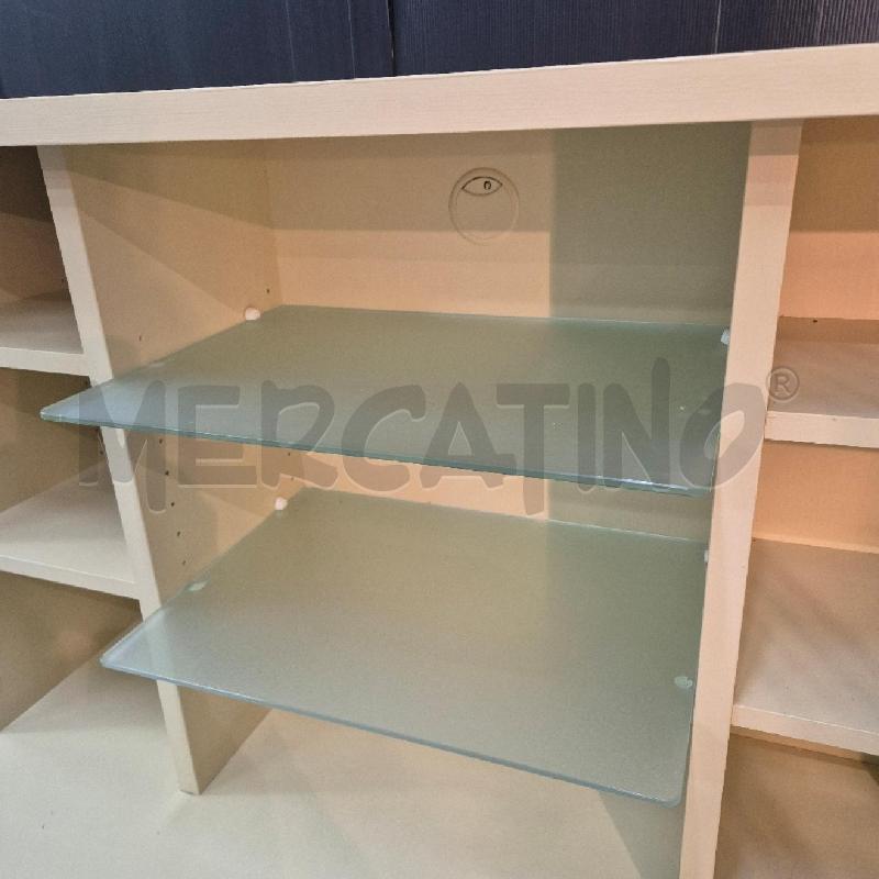 MOBILE PORTA TV BEIGE 2 RIPIANI IN VETRO | Mercatino dell'Usato Cervia 2