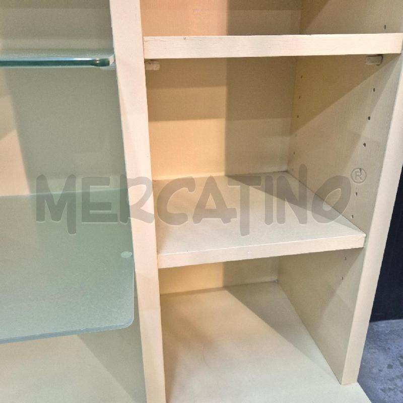 MOBILE PORTA TV BEIGE 2 RIPIANI IN VETRO | Mercatino dell'Usato Cervia 3
