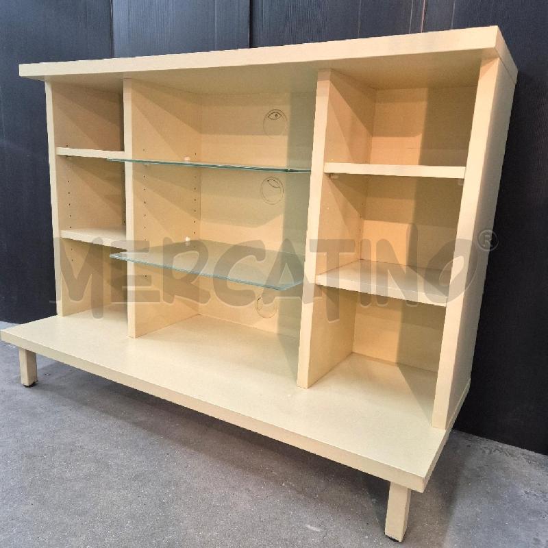 MOBILE PORTA TV BEIGE 2 RIPIANI IN VETRO | Mercatino dell'Usato Cervia 4