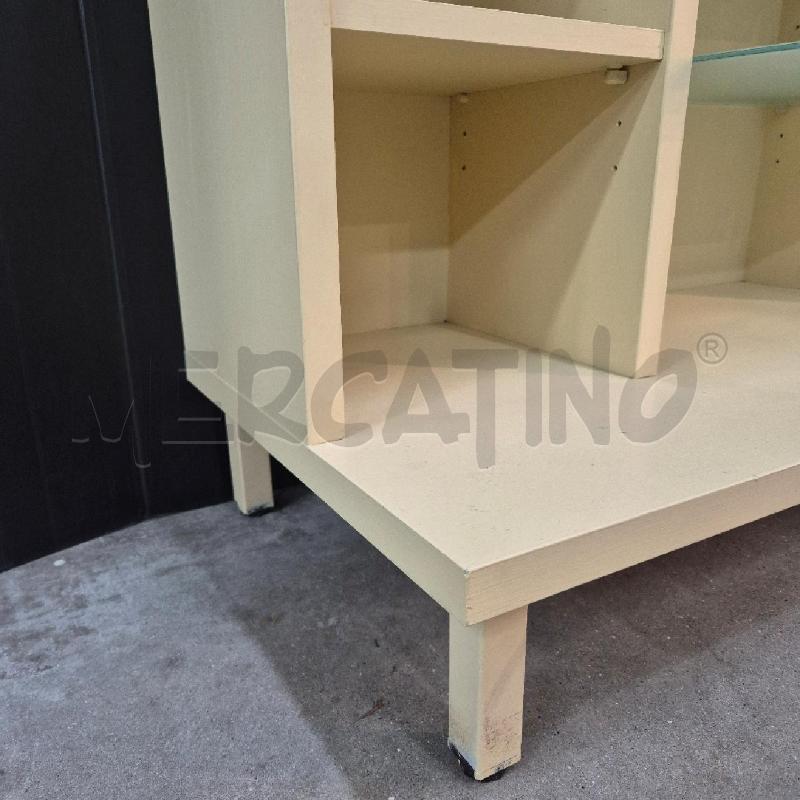 MOBILE PORTA TV BEIGE 2 RIPIANI IN VETRO | Mercatino dell'Usato Cervia 5
