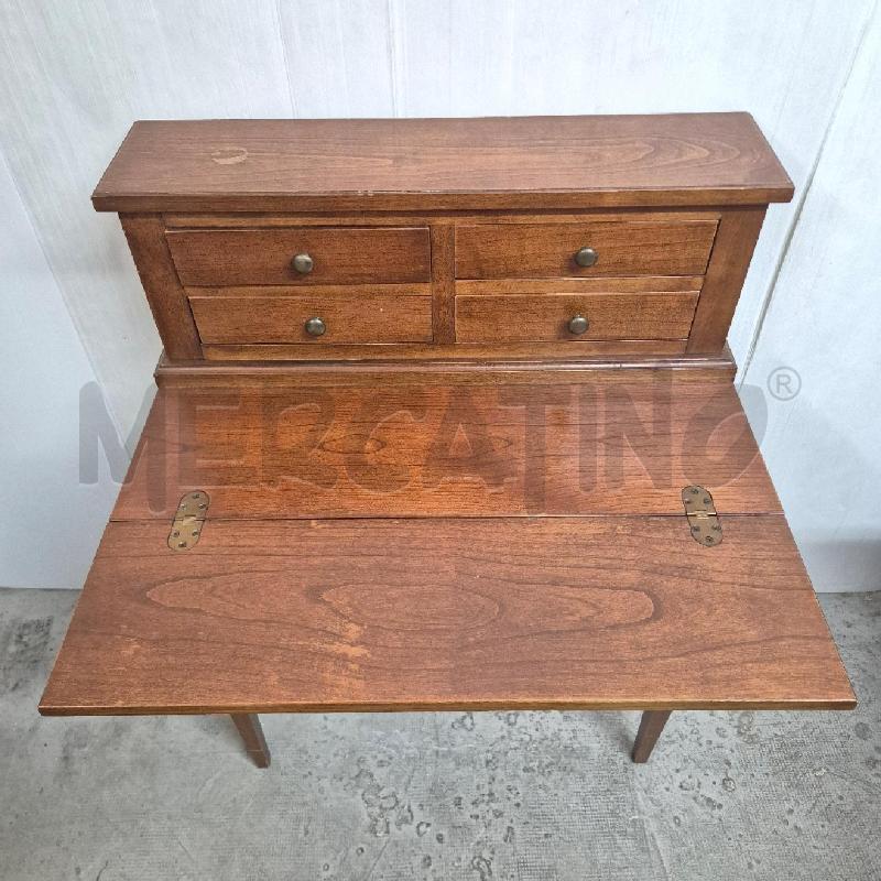 MOBILE SCRIVANIA LEGNO 4 CASSETTINI PIANO APRIBILE | Mercatino dell'Usato Cervia 2