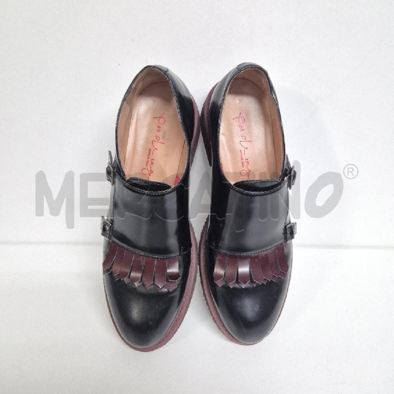 MOCASSINI DONNA PAS DE ROUGE NERO BORDEAUX | Mercatino dell'Usato Cervia 2