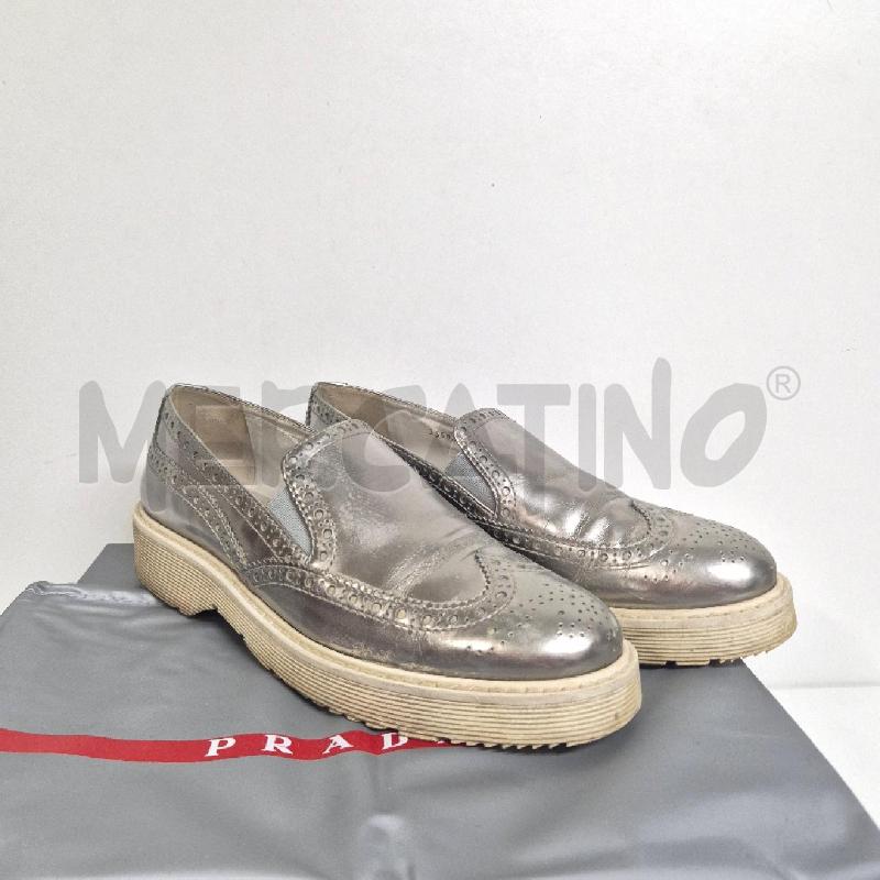 MOCASSINI DONNA PRADA ARGENTATI  | Mercatino dell'Usato Cervia 1