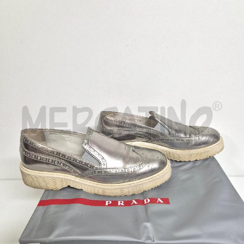 MOCASSINI DONNA PRADA ARGENTATI  | Mercatino dell'Usato Cervia 3