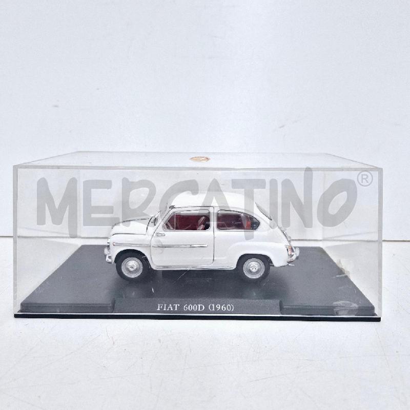 MODELLINO AUTO FIAT 600D BIANCA1960  | Mercatino dell'Usato Cervia 1