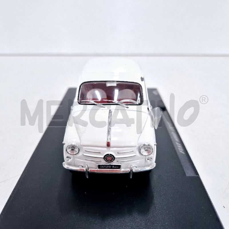 MODELLINO AUTO FIAT 600D BIANCA1960  | Mercatino dell'Usato Cervia 3