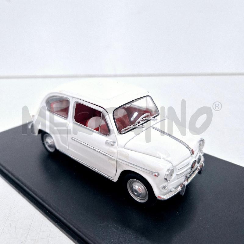 MODELLINO AUTO FIAT 600D BIANCA1960  | Mercatino dell'Usato Cervia 4
