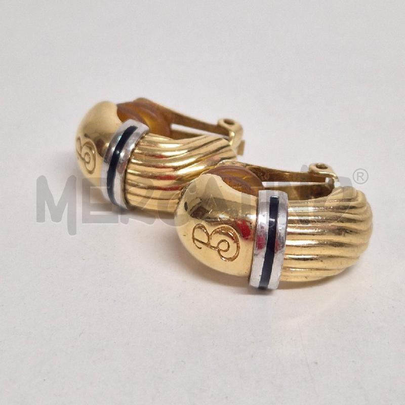 ORECCHINI CLIPS BURBERRY CON LOGO B | Mercatino dell'Usato Cervia 1