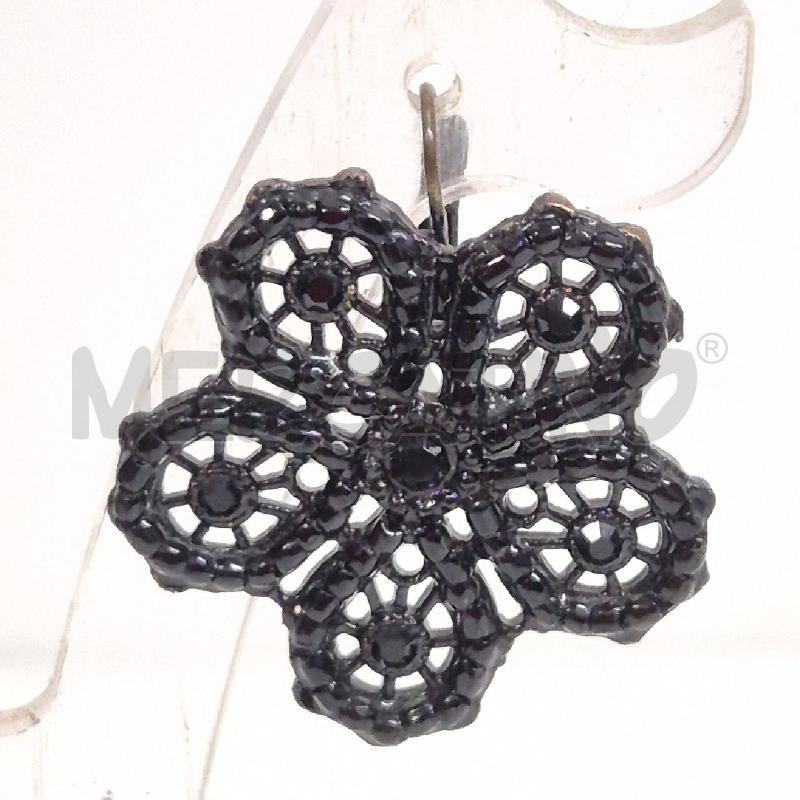 ORECCHINI LA GRIFFE FIORE NERO | Mercatino dell'Usato Cervia 4