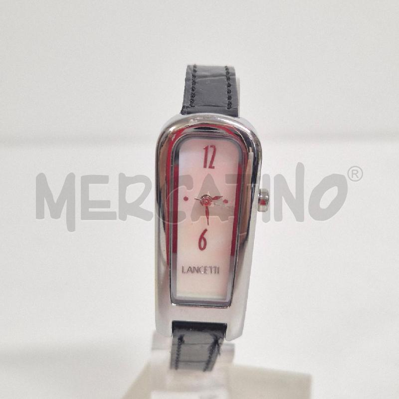 OROLOGIO LANCETTI CINTURINO PELLE NERA | Mercatino dell'Usato Cervia 1