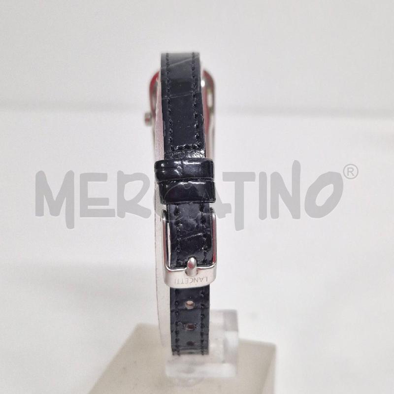 OROLOGIO LANCETTI CINTURINO PELLE NERA | Mercatino dell'Usato Cervia 4