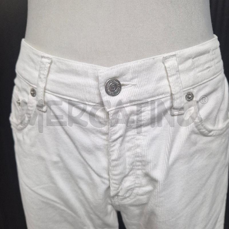 PANTALONE DONNA DEPARTEMENT FIVE BIANCO VELLUTO COSTINE SOTTILI | Mercatino dell'Usato Cervia 2